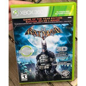 Batman: Arkham Asylum Xbox 360 - Game of the Year Edition - New Factory Sealed